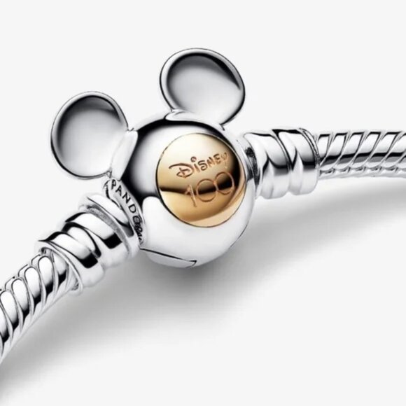 Pandora Disney 100th Anniversary Moments Snake Chain Bracelet Brand New - Picture 14 of 15